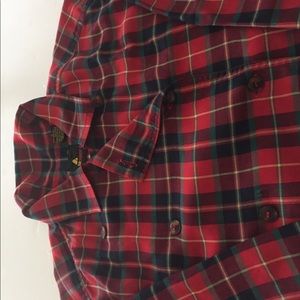 Liz sport plaid blouse.
